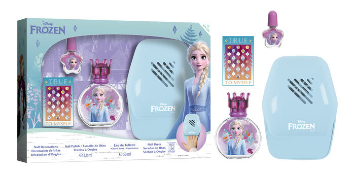 DISNEY FROZEN KIT EDT 50ML + SECADOR + ESMALTE + SELOS