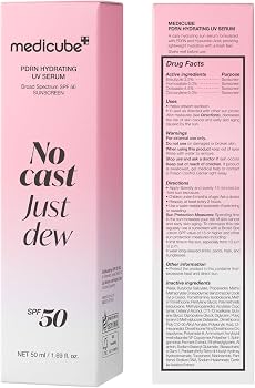 MEDICUBE NO CAST JUST DEW PDRN HYDRATING UV SERUM SPF 50+