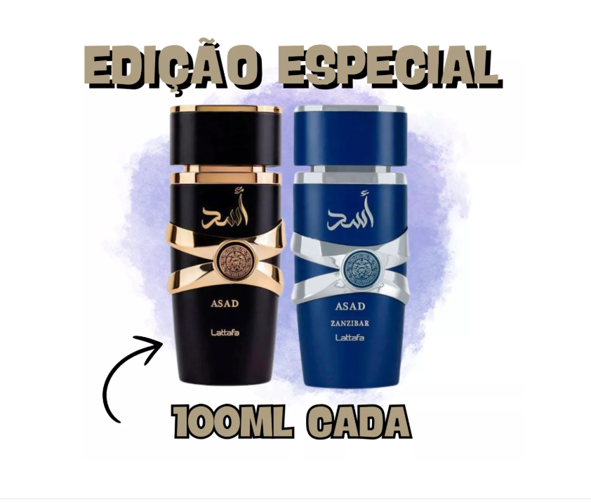 LATTAFA ASAD EDP 100ML + ASAD ZANZIBAR EDP 100ML KIT