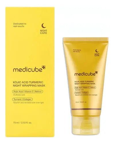 MEDICUBE KOJIC ACID TURMERIC NIGHT WRAPPING MASK 75ML