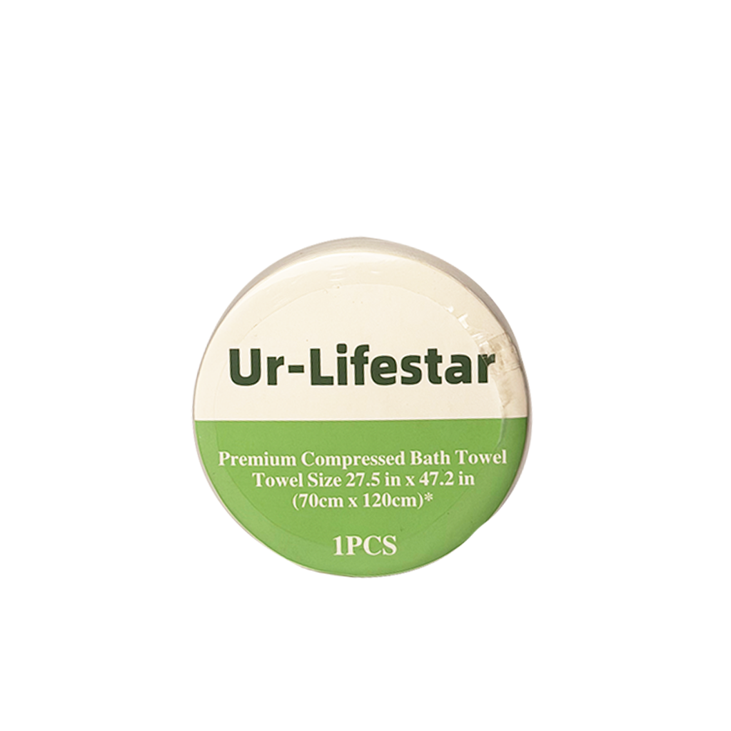 UR-LIFESTAR PREMIUM COMPRESSED BATH TOWEL 70X120CM